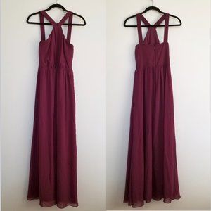 Reverie Y-Neck Bridesmaid Dress